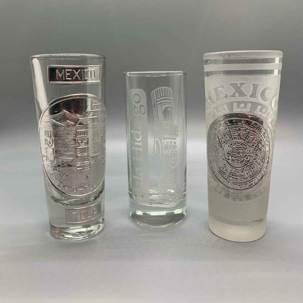 Set of 3 shot glasses